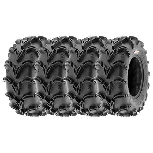 SunF 28x10-12 28x10x12 Mud v-shape ATV UTV Muddy Tire 6 PR A050 - SET of 4