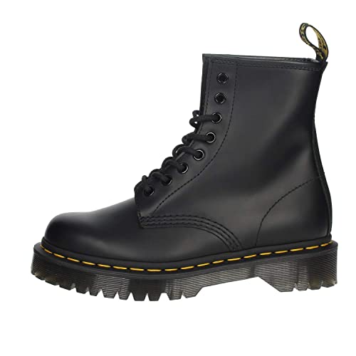 Dr. Martens Unisex 1460 Bex Smooth Leather Platform Boots, Black, 5 US Women/4 US Men