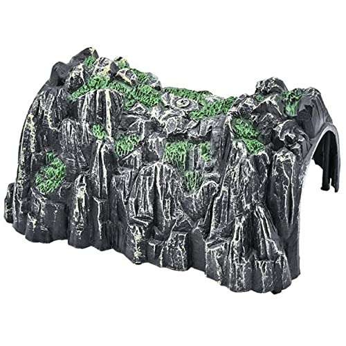 MRTIOO Reptile Cave House Bed Nest Habitat Hideouts, Basking Ledges, for Lizard Turtle Hermit Crab and Other Small Pet Accessories Supplies, Terrarium Landscaping Decorations - Plastic Mountain