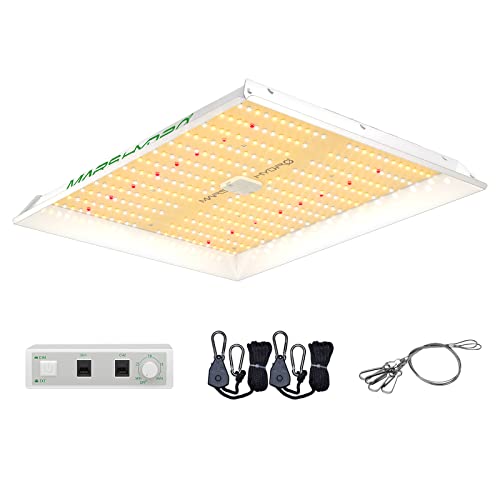 MARS HYDRO 2023 New TS1000W Led Grow Light 3x3ft Daisy Chain Dimmable Full Spectrum LED Growing Lights for Indoor Plants Greenhouse Veg Bloom Light Hydroponic Growing Lamps Actual Power 150Watt