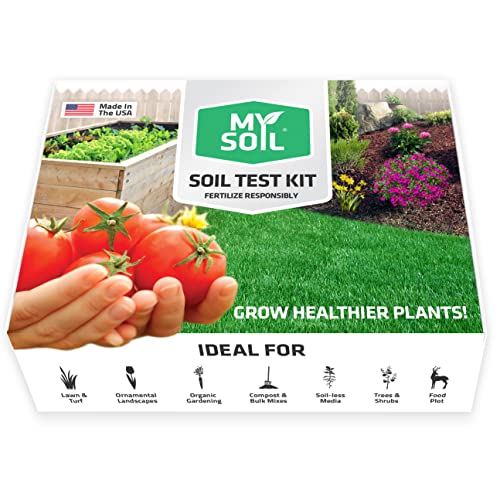 MySoil - Soil Test Kit | Grow The Best Lawn & Garden | Complete & Accurate Nutrient and pH Analysis with Recommendations Tailored to Your Soil and Plant Needs