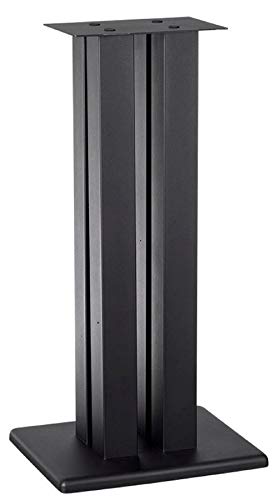 Monolith - 124794 24 Inch Speaker Stand (Each) - Black | Supports 75 lbs, Adjustable Spikes, Compatible With Bose, Polk, Sony, Yamaha, Pioneer and others,Beige