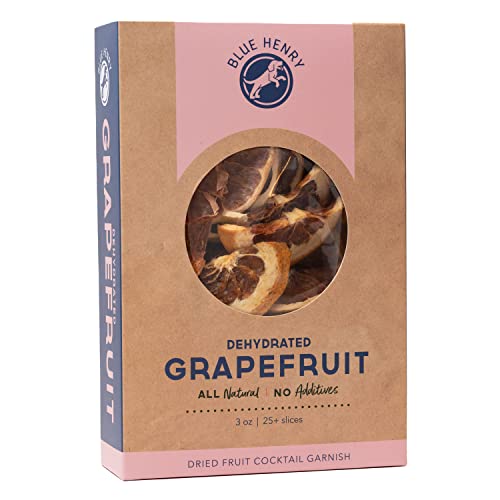 BlueHenry Dehydrated Grapefruit - 3 oz - 25+ slices - Natural Fruit