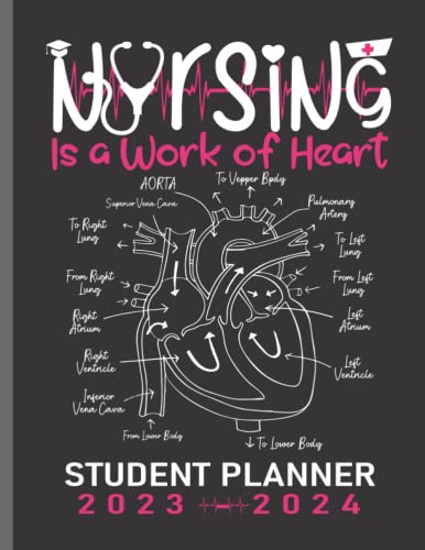 Nursing Student Planner 2023-2024: 24-month academic planner for nursing students | Organizer and Documentation
