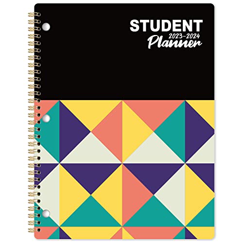 Student Planner 2023-2024  School Planner 2023-2024 from Jul 2023  Jun 2024, 9"  11", Homework Academic Planner with Stickers, Strong Twin-Wire Binding, 12 Monthly Tabs, Great Weekly Lesson Planner