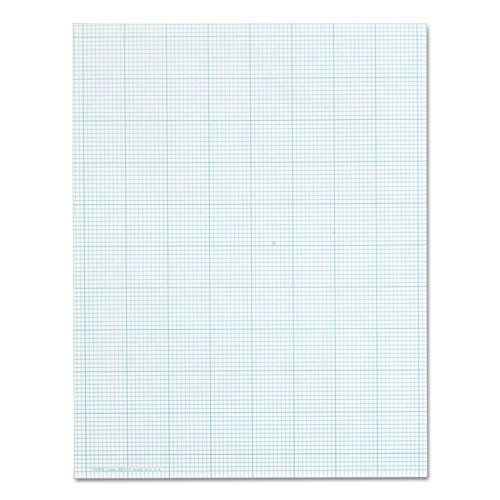 TOPS Cross-Section Pads, 8-1/2" x 11", Glue Top, Graph Rule (10 x 10), 50 Sheets (35101)