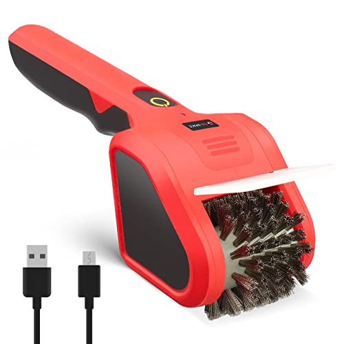 TOOLSPACE 2 in 1 Cordless Electric Grill Brush,Safe & Efficient Cleaning Scrub Brush with 2PCS 360 Rotating Cleaner Brush Heads, Electric Scrub Brushes for BBQ Grill Bathroom and Kitchen