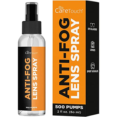 Care Touch Anti Fog Lens Spray, 60ml Spray Up To 500 Pumps  Great for Eye Glasses and Camera Lenses