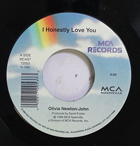 OLIVIA NEWTON-JOHN 45 RPM I HONESTLY LOVE YOU / I HONESTLY LOVE YOU