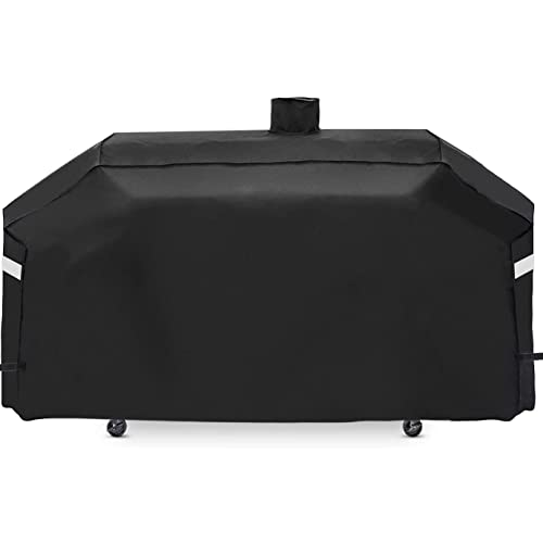 79 inch Grill Cover for Smoke Hollow 4 in 1 Charcoal Combo Grill PS9900, Pit Boss Memphis Ultimate Grill, Anti-Fade Waterproof Smoker Cover for Pit Boss Platinum KC Combo Grills, 73952 Pit Boss 4 in 1