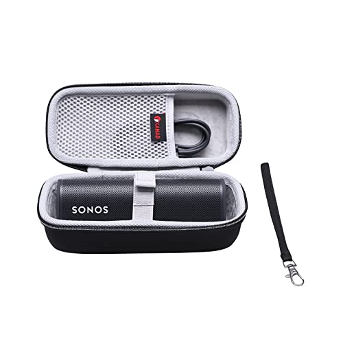 XANAD Travel Case for Sonos Roam Portable Wireless Smart Bluetooth Speaker - Carrying Organizer Storage Bag