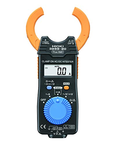 Hioki HiTester 3288-20 Clamp-Meter, 1,000A AC/DC, Conductors to 35mm, Voltage, and Resistance Measurement