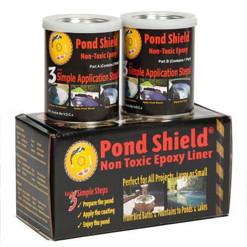 Pond Armor SKU-CLEAR-QT-R Non-Toxic Pond Shield Epoxy Paint, 1.5-Quart, Clear