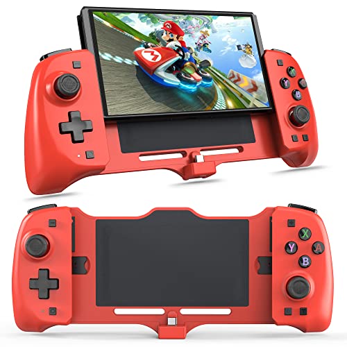 Switch Controller for Nintendo Switch/OLED, One-Piece Joypad Controller Replacement for Nintendo Switch Joycon Controler, Ergonomic Design with 6-Axis Gyro, Support 15V PD Fast Charging/ Wakeup/Turbo and Dual Motor Vibration