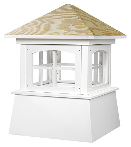 Good Directions Brookfield Vinyl Cupola with Wood Roof 18" x 25"