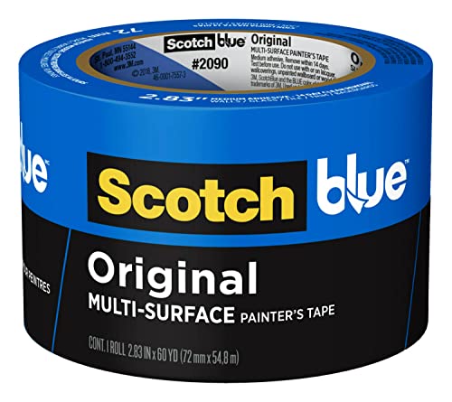 ScotchBlue Original Multi-Surface Painter's Tape, 2.83 inches x 60 yards, 2090, 1 Roll