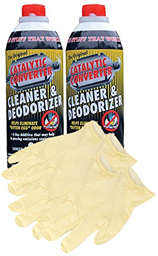 Catalytic Converter Cleaner (16 oz.) - Bundle with Latex Gloves (6 Items)