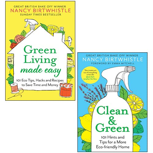 Green Living Made Easy, Clean & Green 2 Books Collection Set By Nancy Birtwhistle