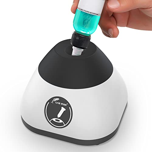 LABFISH Mini Vortex Mixer with Touch Function Speed 3000 RPM Scientific Lab Vortex Shaker Mixing for Test Tubes,Acrylic Paints,Tattoo Ink,Gel Polish,Nail Polish and Eyelash Adhesives,Mix Up to 50ML