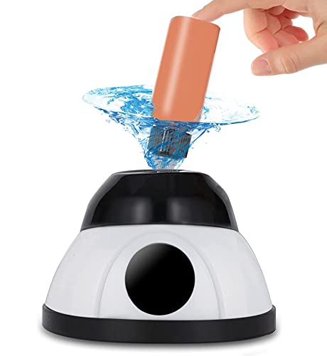 Mini Vortex Mixer, 7000rpm Lab Vortex Shakers for Paints, Ink, Nail Polish and Eyelash Adhesive Nail Polish Shaker, Lab Paint Mixer, Rechargable Battery (White)