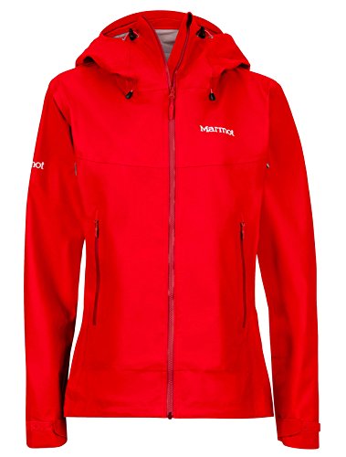 Marmot Starfire Women's Lightweight Waterproof Hooded Rain Jacket, Cherry Tomato, Medium