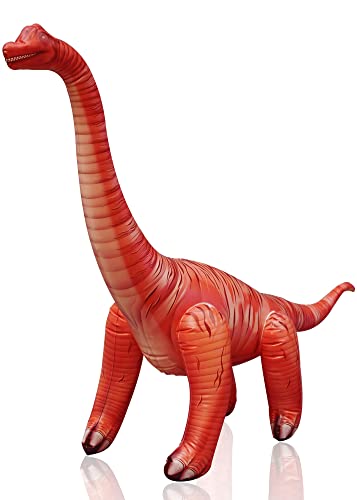 35 Brachiosaurus Inflatable Dinosaur Party Decorations, Large Dinosaur Birthday Party Supplies, Blow Up Dinosaur Birthday Decorations, Giant Dinosaur Inflatable Toy for Kids 3-5, Jumbo Jurassic Dino