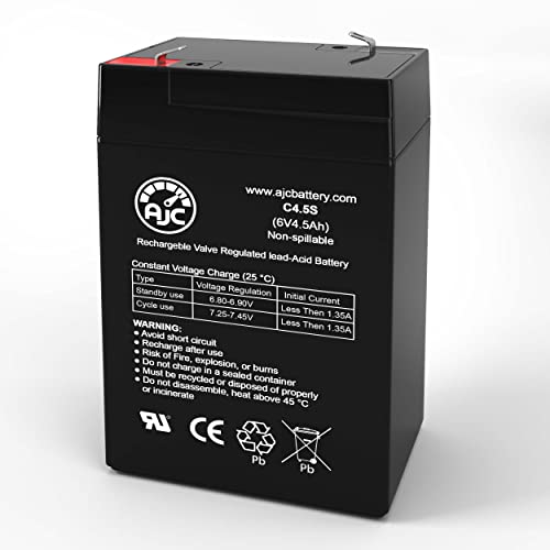 Toyo 3FM4.5 6V 4.5Ah Sealed Lead Acid Battery - This is an AJC Brand Replacement