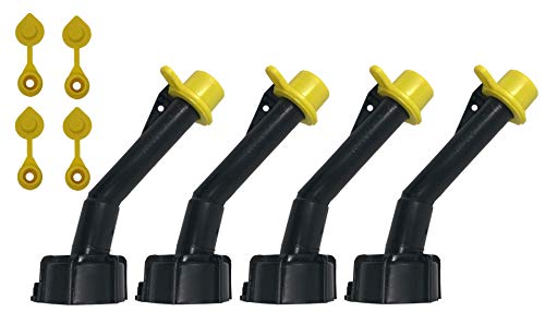 4 - Fuel Gas Can Jug Spout Nozzles, Rings, Caps & Vents for Blitz Wedco Scepter Essence Midwest Eagle