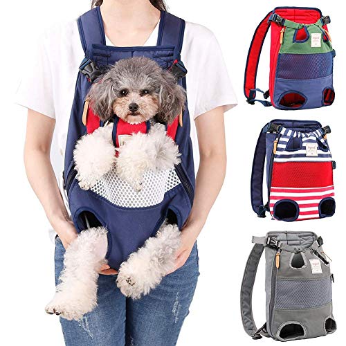 Jranter Pet Carrier Backpack for Small Medium Dogs Cats,Adjustable Pet Front Backpack Travel Bag, Legs Out