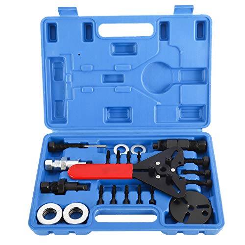 BTSHUB 21pc A/C Clutch Removal & Installation Kit Air Conditioner Clutch Holding Tool Set