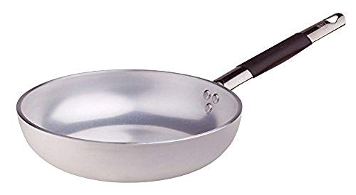 Pentole Agnelli ALMC1111BC36 Aluminium Blower Frying Pan 5 Mm. Thick with Cool Handle, Diameter 36 cm, Silver