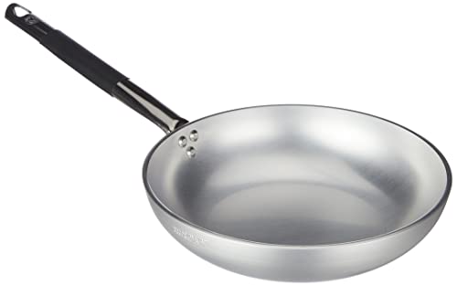 Pentole Agnelli Saltare Aluminium Blower Frying Pan 5 Mm. Thick with Cool Handle, Diameter 28 Cm, 28cm, Silver