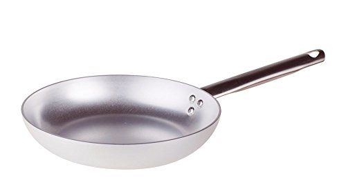 Pentole Agnelli ALMA111BB36 Professional Aluminium 3 Mm. Saute Pan with One Handle, Diameter 36 cm, Silver