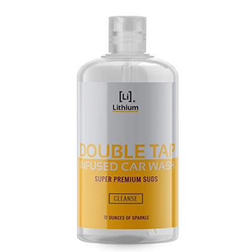 Lithium Double Tap Car Wash Shampoo is An Extremely Unique Blend of PH Balanced Cleaning Soap, Essential Oils, and Eucalyptus. A Combination That Lubricates, While It Cleans and Rehydrates, your Paint With Every Wash. Incredible With 5 Gallon Buckets, Pressure Washers, Foam Cannons Or With a Plain Old Sponge and Chamois! PH Neutral, Great for Ceramic Coatings and Waxes