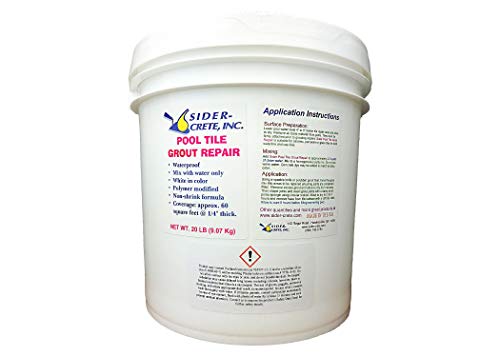 Sider Pool Tile Grout Repair - 20 lb - White