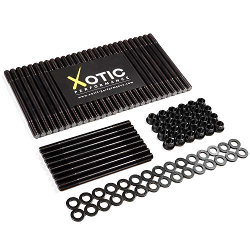 Xotic Performance CP879 Head Stud Engine Replacement Kit for 1993 to 2002 Diesel Ford Powerstroke Vehicle Cylinder Heads with Studs and Nuts