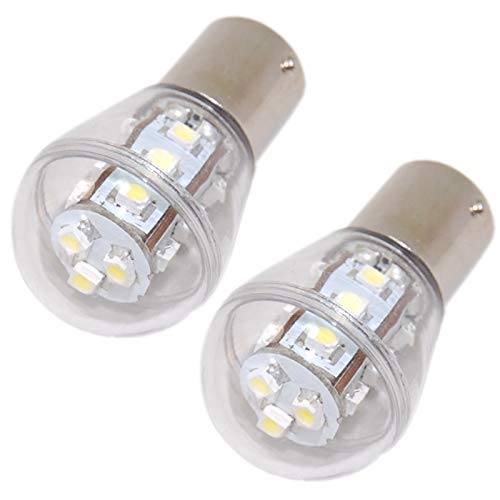 HQRP 2-Pack Headlight LED Bulb compatible with 925-0963 725-0963 1772001 725-0963P 725-0963 Ryobi 13AD678G034 13AN688G034, Yard Machines 13AC762F000 (2008) Lawn Tractor Headlamp