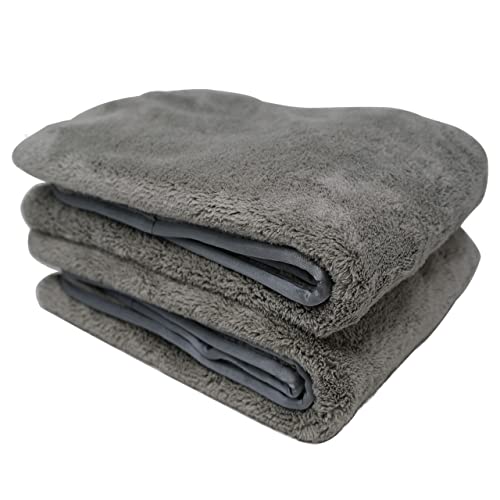 Platinum Quick Dry, Car Drying Towel. Dries Your Entire Vehicle in 90 Seconds. This Extra Large Towel is Scratch-Free, w/ Awesome Absorbency - Pack of 2 (25 1/2 x 36")
