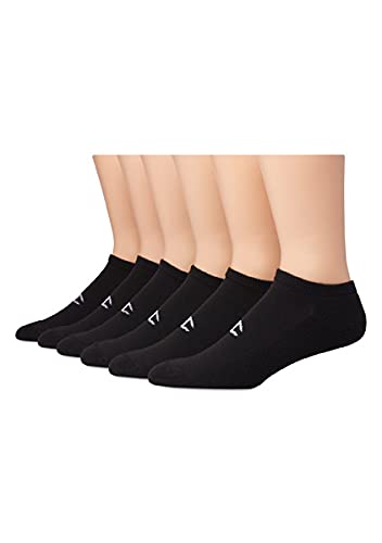 Champion Men's Double Dry Moisture Wicking No Show Socks 6, 8 Packs Availabe, Black-6 Pack, 6-12