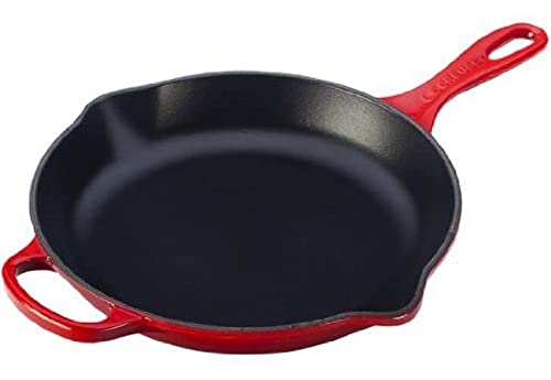 Le Creuset Enameled Cast Iron Signature Iron Handle Skillet, 11.75" (2-3/8 qt.), Cerise