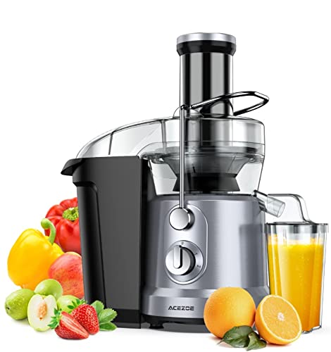 Acezoe Juicer Machines 1300W Juicer Vegetable and Fruit, Power Juicers Extractor with 3" Feed Chute, Centrifugal Juicer with High Juice Yield, Easy to Clean&BPA-Free, Dishwasher Safe, Brush Included