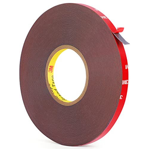 Double Sided Tape Heavy Duty 100FT, Waterproof Strong Mounting Adhesive Tape for Walls, Car, Home Decor, Office Decor, Made of 3M VHB Tape (100FT x 0.39IN)
