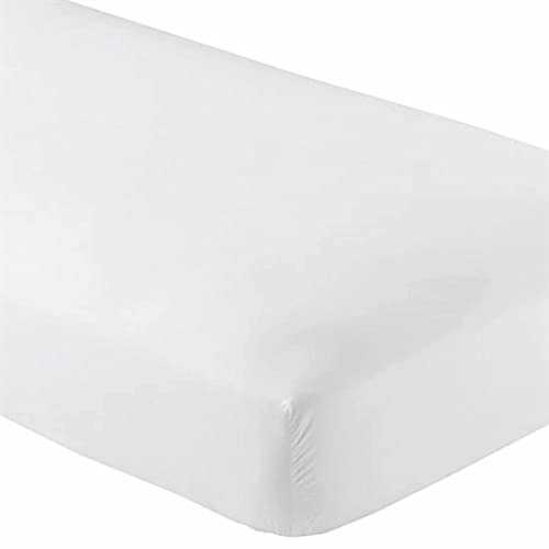 Micro Fiber 2 Twin XL Fitted Bed Sheets (2-Pack) Soft and Comfy - Twin Extra Long, 15" Deep Pocket, 39" x 80" Great for Dorm Room, Hospital and Split King Dual Adjustable Beds (Twin XL, White)