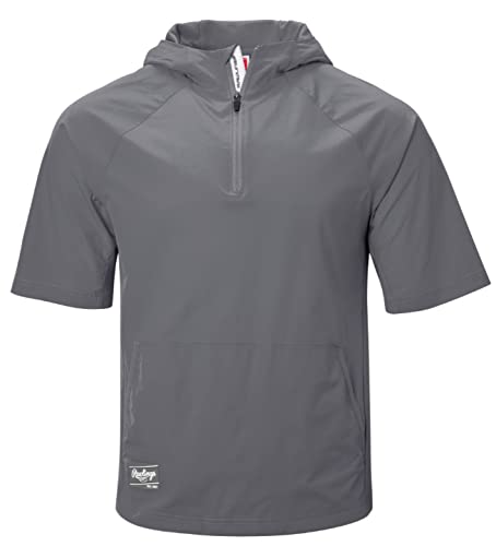 Rawlings Men's Standard Adult Color Sync Short Sleeve Jacket, XXX-Large, Blue Grey, 3X