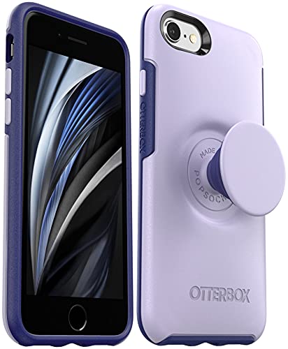 OtterBox + Pop Symmetry Series Case for iPhone SE 3rd Gen (2022), iPhone SE 2nd Gen (2020), iPhone 8/7 (NOT Plus) Non-Retail Packaging - Lilac Dusk