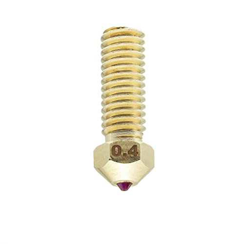 Ruby Volcano Nozzle Abrasion Wear Resistant High Flow 0.4 Sidewinder 1.75mm Hardened Volcano, 0.4mm