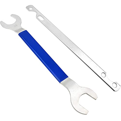 ZKTOOL 32mm&36mm Fan Clutch Wrench Set Fit for BMW Ford GM, Chevrolet,Nut Water Hub Removal, Removing Holding Holder Clutch Tool,Water Pump Holder Removal Tool.