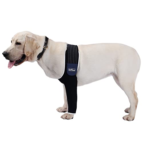 LufeLux Dog Sleeves for Wounds Front Legs, Dog Compression Sleeve, Dog Cone Alternative, Keep Dog from Licking with Strechy Adjustable Elastic Band, for Hot Spots, Wounds, Bandages