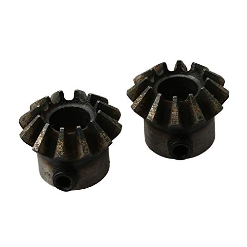 CNBTR 45# Steel 1.5 Module 12 Teeth 8mm Hole Dia Tapered Bevel Gear Wheel for Mechanical Accessories Pack of 2
