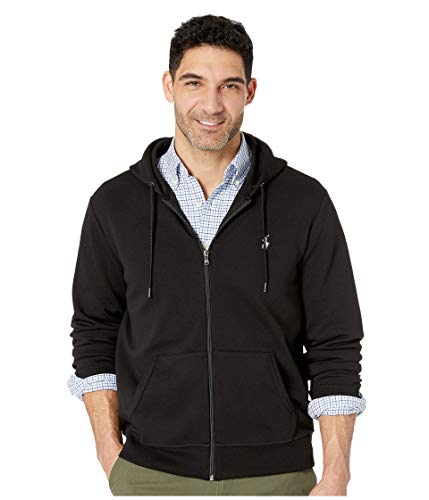Polo Ralph Lauren Men's Double Knit Full-Zip Hoodie Sweatshirt, Polo Black, X-Large